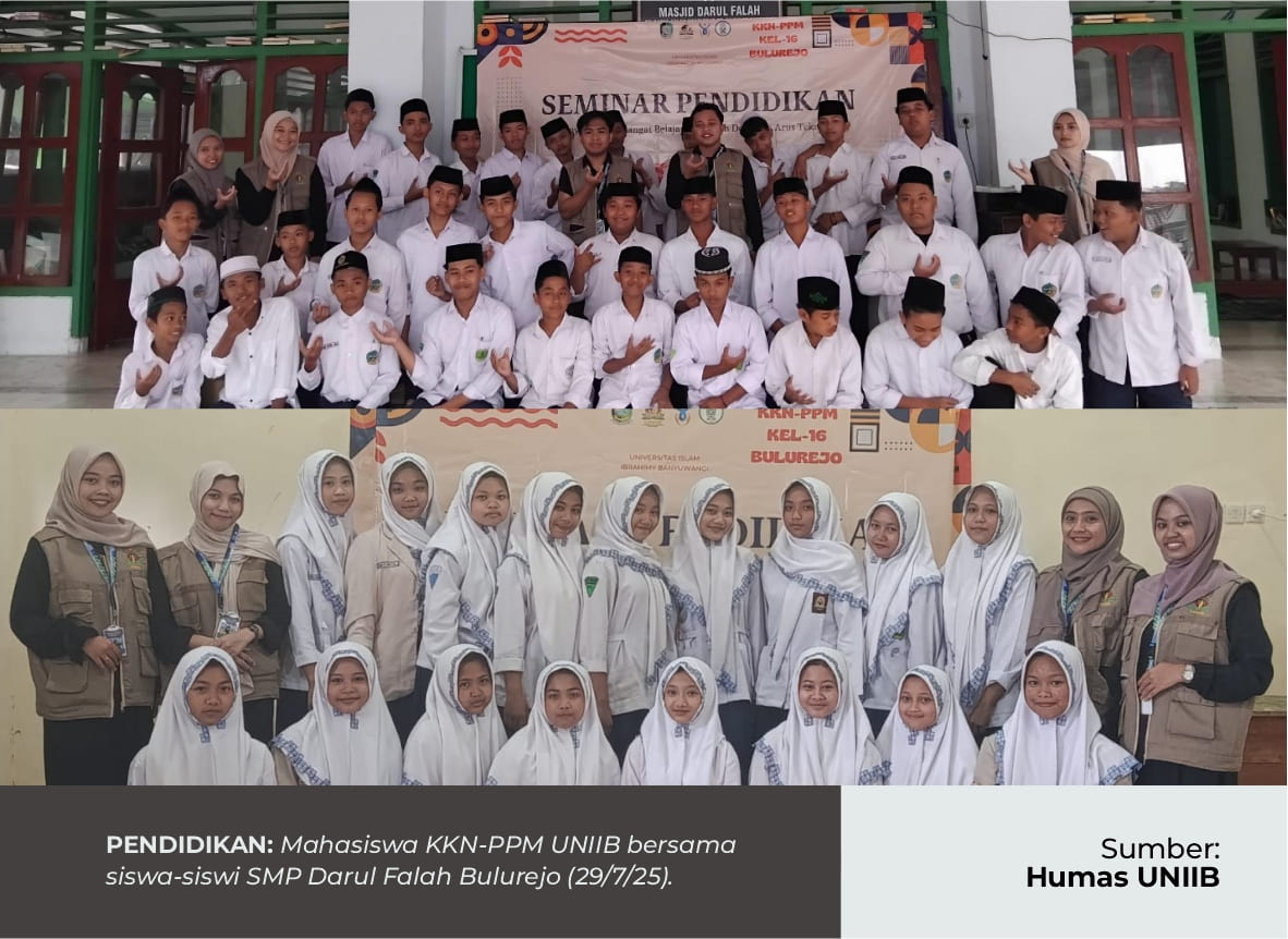 Mahasiswa KKN PPM UNIIB Gelar Program Seminar pendidikan di SMP Darul Falah Bulurejo