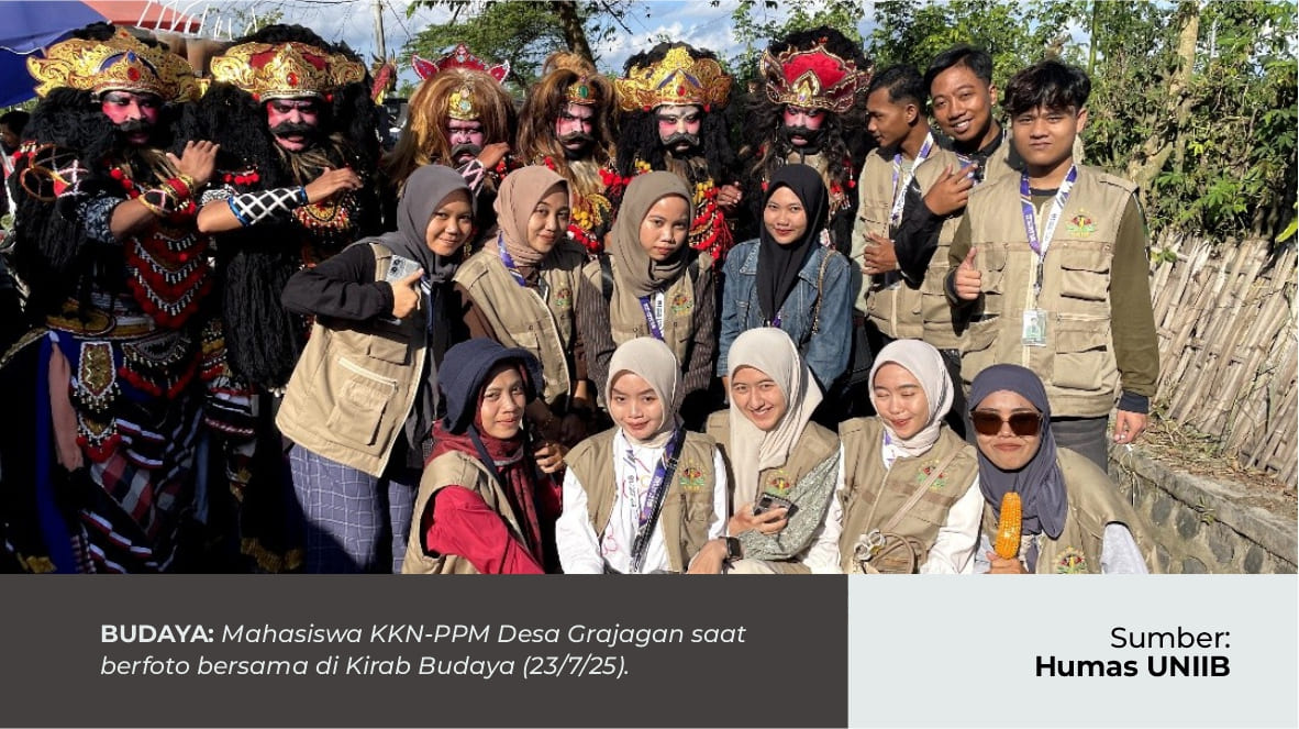 MAHASISWA KKN-PPM UNIIB DESA GRAJAGAN IKUT SERTA DALAM KEGIATAN TASYAKURAN SEDEKAH BUMI LINTAS AGAMA