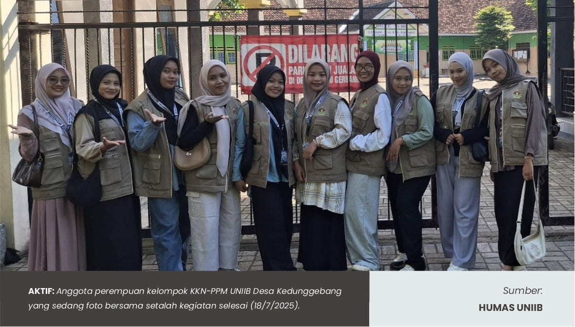 KELOMPOK KKN-PPM DESA KEDUNGGEBANG AKTIF BERPARTISIPASI DALAM BERBAGAI SEKTOR