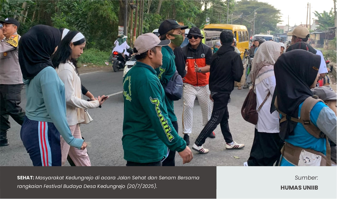 JALAN SEHAT DAN SENAM BERSAMA MERIAHKAN FESTIVAL BUDAYA DESA KEDUNGREJO