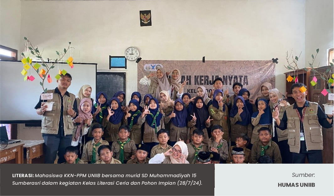 MAHASISWA KKN-PPM DESA SUMBERASRI HADIRKAN “KELAS LITERASI CERIA DAN POHON IMPIAN”