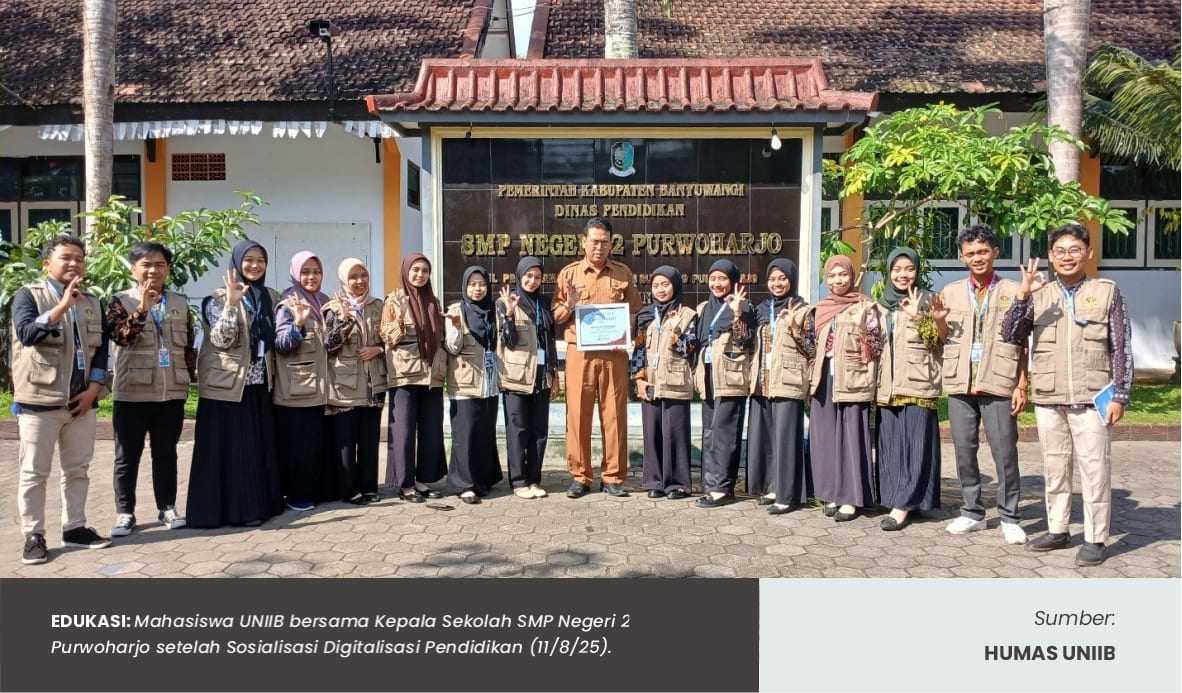 MAHASISWA KKN-PPM KELOMPOK 16 DESA BULUREJO PRODI PAI GELAR SOSIALISASI DIGITALISASI PENDIDIKAN DI SMPN 2 PURWOHARJO