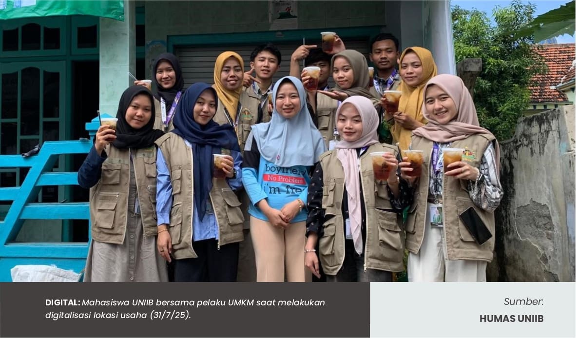 MAHASISWA KKN-PPM UNIIB LAKUKAN LANGKAH SEDERHANA DALAM DIGITALISASI UMKM
