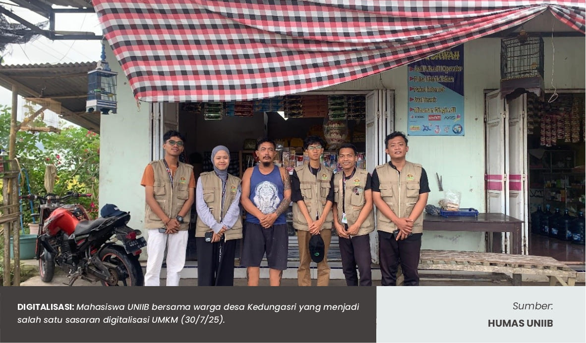 MAHASISWA UNIIB “SUSUR KEDAI”: LAKUKAN DIGITALISASI UMKM