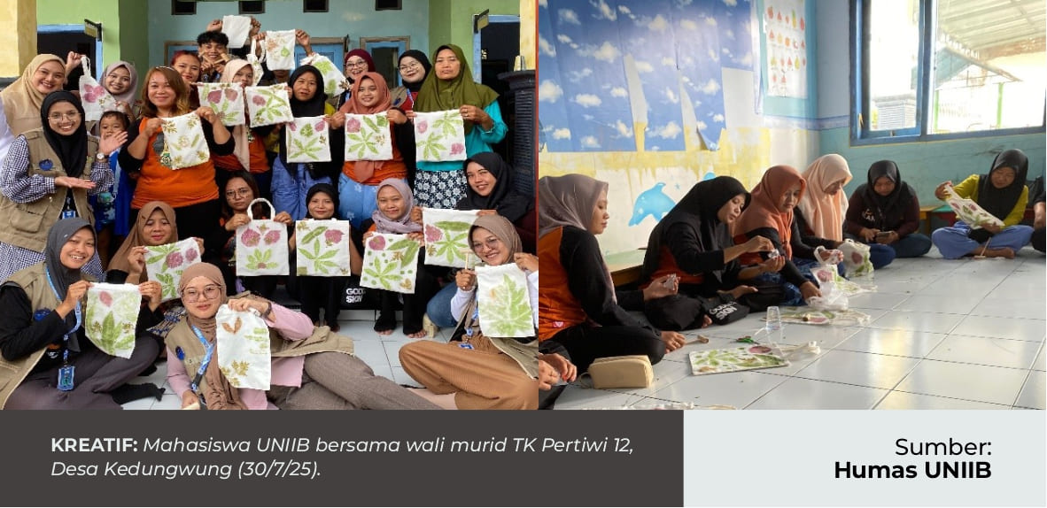 PELATIHAN ECOPRINT WARNAI KEGIATAN KKN PAI DI TK PERTIWI 12 KEDUNGWUNGU