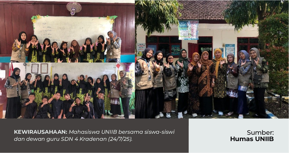 MAHASISWA KKN UNIIB GELAR SOSIALISASI KEWIRAUSAHAAN DAN PEMBUATAN PRODUK KREATIF DI SDN 4 KRADENAN