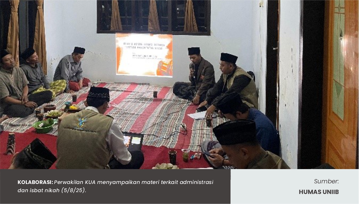 KKN UNIIB KOLABORASI DENGAN KUA SOSIALISASIKAN ISBAT NIKAH UNTUK TEKAN PERNIKAHAN SIRI
