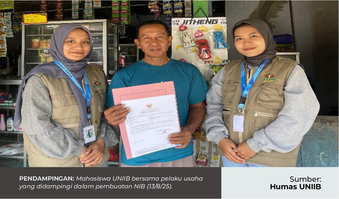 MAHASISWA KKN-PPM 11 PURWOASRI MENDAMPINGI PELAKU USAHA UMKM DESA PURWOASRI DALAM PEMBUATAN NIB