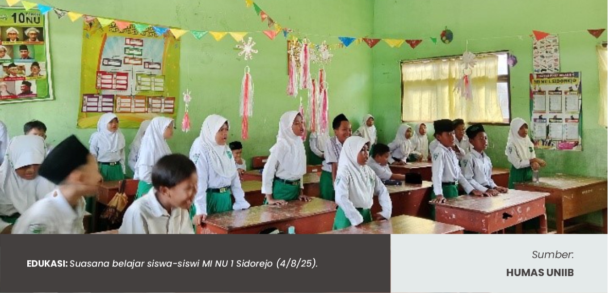 SOSIALISASI PHBS (PERILAKU HIDUP BERSIH DAN SEHAT) BERSERI DI MI NU 1 SIDOREJO