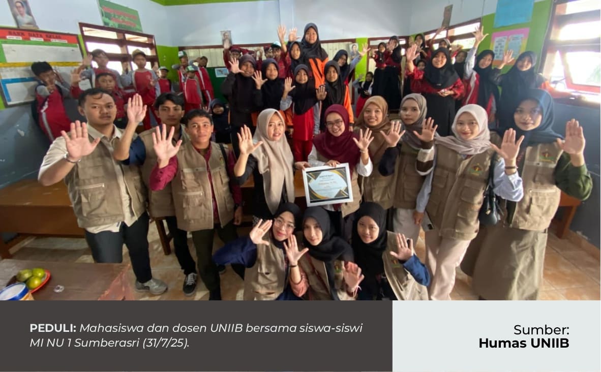 DOSEN UNIIB DAN MAHASISWA KKN-PPM 21 SUMBERASRI PGMI SOSIALISASIKAN ANTI BULLYING KEPADA SISWA KELAS 4-5 MI NU 1 SUMBERASRI