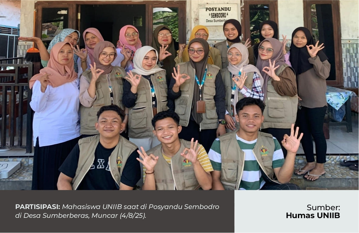 KELOMPOK KKN-PPM DESA SUMBERBERAS BERPARTISIPASI DALAM POSYANDU DAN BUDIDAYA JAMUR TIRAM