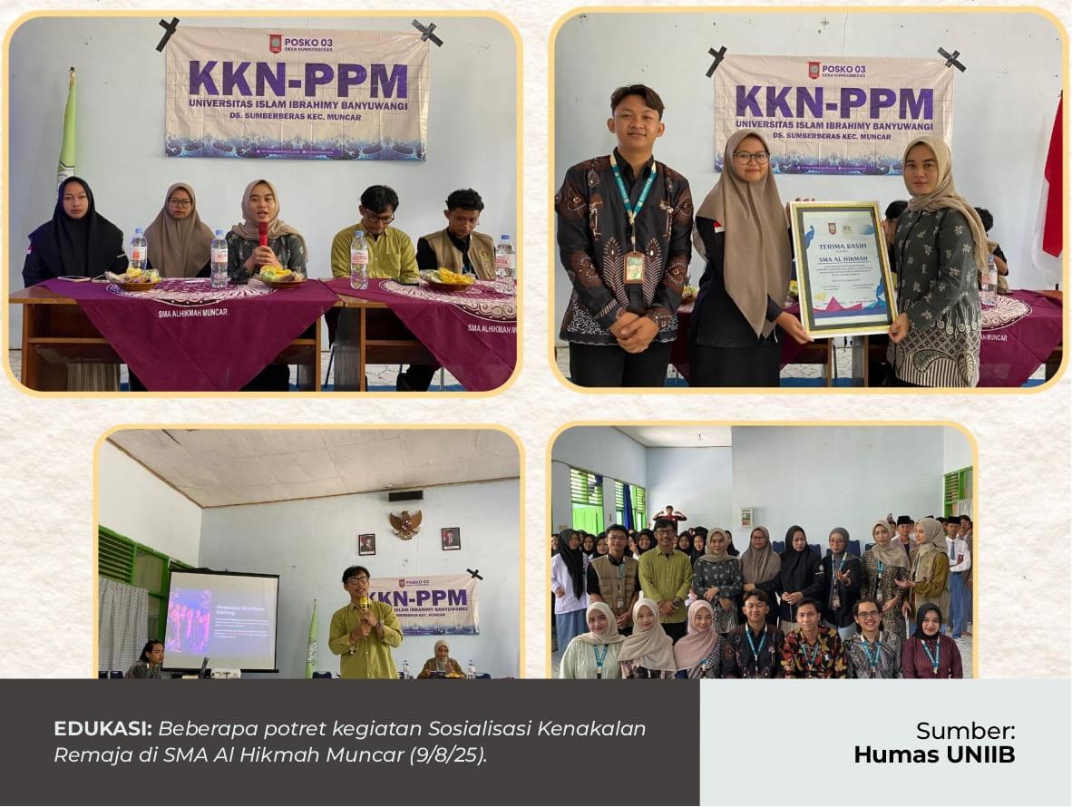 MAHASISWA KKN-PPM DESA SUMBERBERAS GELAR SOSIALISASI DAN SHARING SESSION KENAKALAN REMAJA