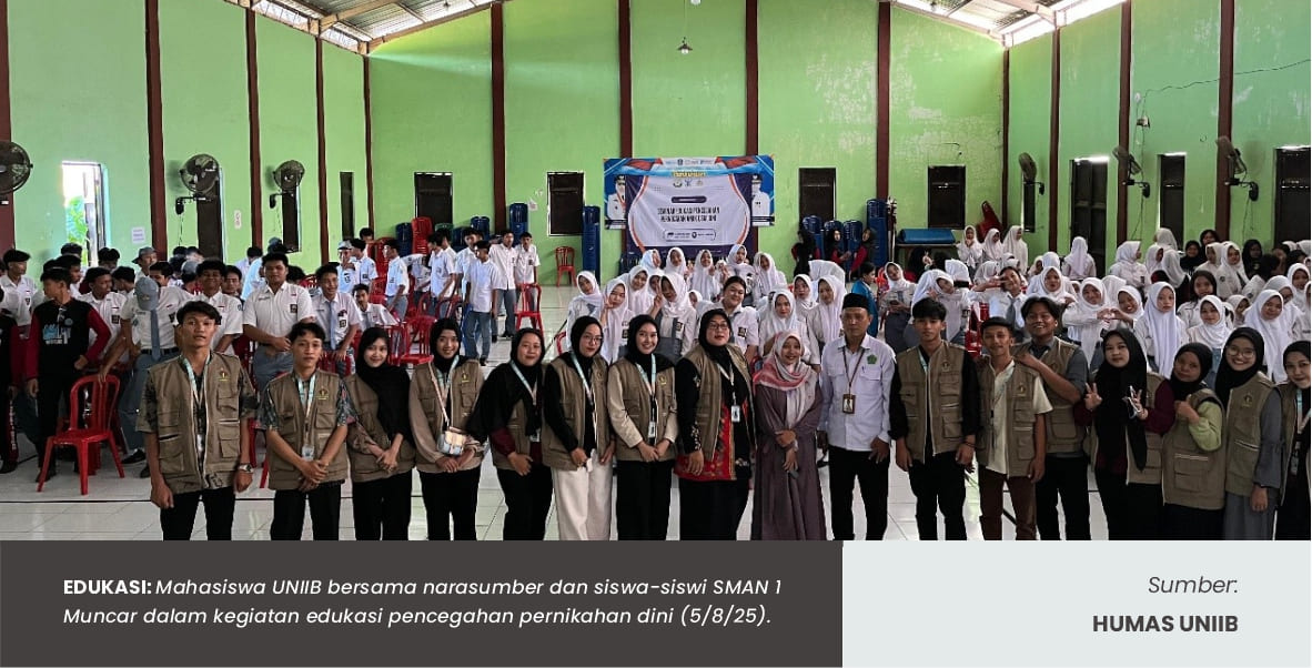 MAHASISWA KKN-PPM LAKSANAKAN SEMINAR EDUKASI PENCEGAHAN PERNIKAHAN ANAK USIA DINI OLEH MAHASISWA UNIIB BANYUWANGI DI SMAN 1 MUNCAR