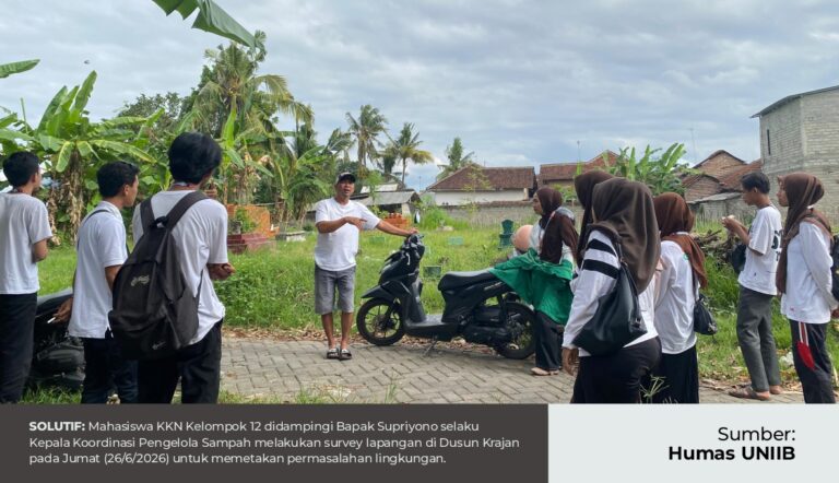 Hadiri Undangan Kades di Tampo Fair, Mahasiswa KKN-PPM Perkuat Observasi Lingkungan Melalui Survei Pengelolaan Sampah