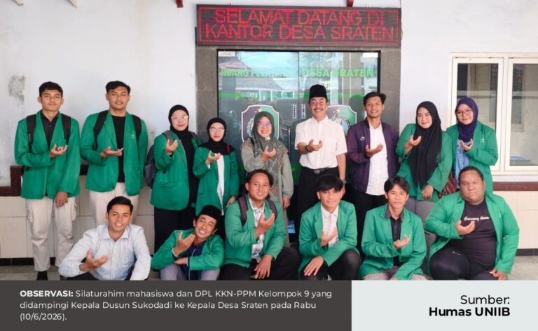 MAHASISWA KKN-PPM UNIIB MELAKUKAN OBSERVASI DI DESA SRATEN