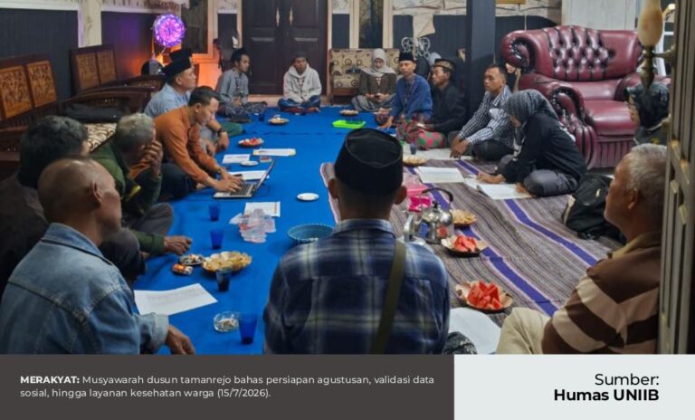 Musyawarah Dusun Tamanrejo Bahas Persiapan Agustusan, Validasi Data Sosial, hingga Layanan Kesehatan Warga