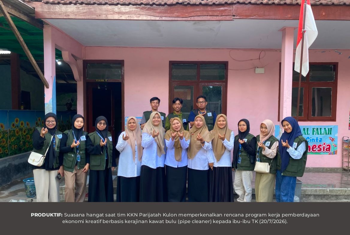 MAHASISWA GELAR SURVEI DI TK PARIJATAH KULON, MATANGKAN PROGRAM PEMBERDAYAAN LEWAT KERAJINAN KAWAT BULU