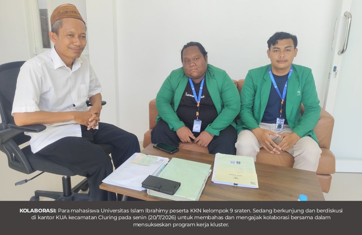 Sukseskan Program kerja Kluster Syariah, Mahasiswa KKN kelompok 9 UNIIB Sambangi KUA Cluring