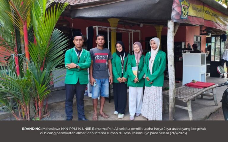 Kelompok Desa Yosomulyo Dampingi UMKM, Branding Produk Warga Setempat