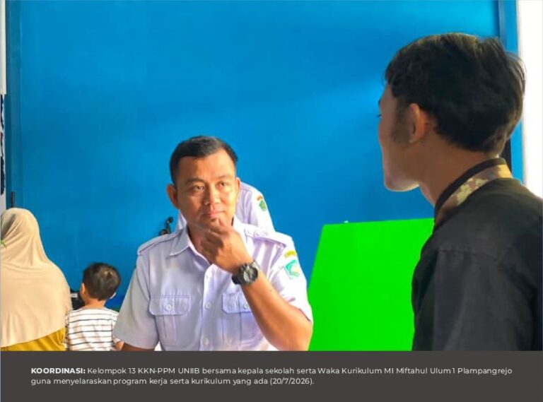 OBSERVASI KE MI MIFTAHUL ULUM 1: KKN-PPM UNIIB KOORDINASIKAN PROGRAM EDUKASI BERAMAL DAN PEMBUATAN KOTAK AMAL