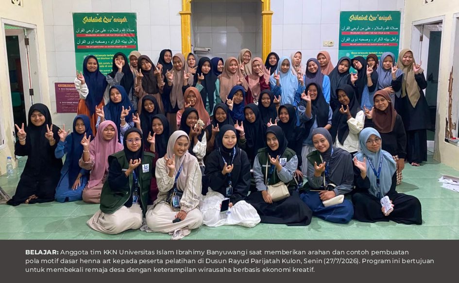 Dorong Kemandirian Ekonomi Remaja, Mahasiswa KKN Gelar Pelatihan Henna Art