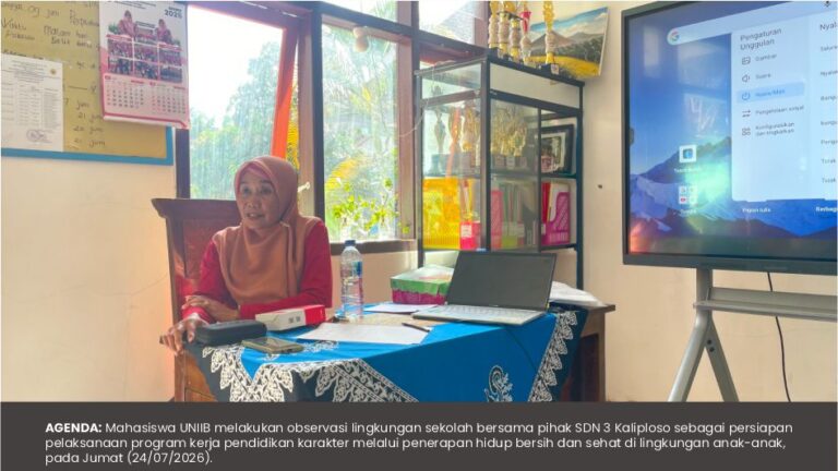 OBSERVASI SDN 3 KALIPLOSO UNTUK PELAKSANAAN PROGRAM KERJA PENDIDIKAN KARAKTER MELALUI PENERAPAN HIDUP BERSIH DAN SEHAT DI LINGKUNGAN ANAK-ANAK