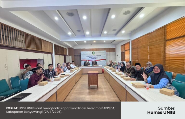 KETUA LPPM UNIIB SAMPAIKAN USULAN DI RAKOR BAPPEDA BANYUWANGI