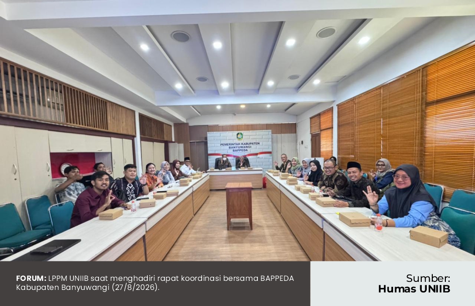 KETUA LPPM UNIIB SAMPAIKAN USULAN DI RAKOR BAPPEDA BANYUWANGI