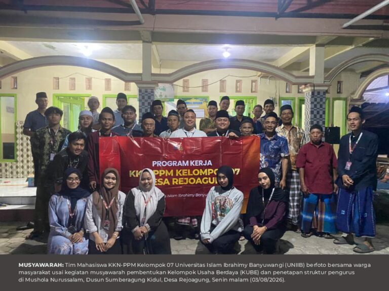 KKN-PPM Kelompok 07 UNIIB Inisiasi Pendampingan Pembentukan KUBE Besek dan Struktur Pengurus KUBE di Desa Rejoagung