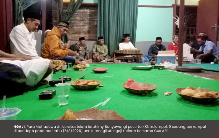 Pererat Ukhuwah, Mahasiswa UNIIB Ikuti Ngaji Rutin Bersama Gus Afif di Dusun Sukodadi