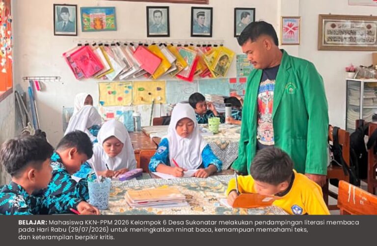 PENDAMPINGAN LITERASI MEMBACA DI DUSUN SUKOPURO, UPAYA BANGUN GENERASI CERDAS
