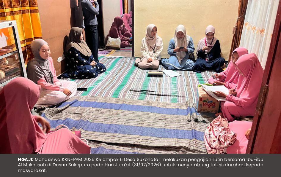 PENGAJIAN RUTIN IBU-IBU AL MUKHLISOH DI DUSUN SUKOPURO : MEMPERKUAT SILATURAHMI DAN KEIMANAN JELANG AWAL AGUSTUS