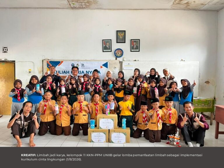 Limbah Jadi Karya: Kelompok 11 KKN-PPM UNIIB Gelar Lomba Pemanfaatan Limbah sebagai Implementasi Kurikulum Cinta Lingkungan