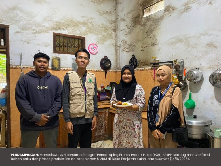 Dukung UMKM Naik Kelas, Mahasiswa KKN Pendampingan Sertifikasi Halal BPJPH Rasakan Pengalaman Langsung