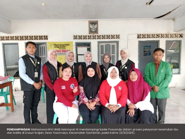 Mahasiswa KKN-PPM UNIIB Dampingi Kader Posyandu dalam Pelayanan Kesehatan Balita di Dusun Krajan
